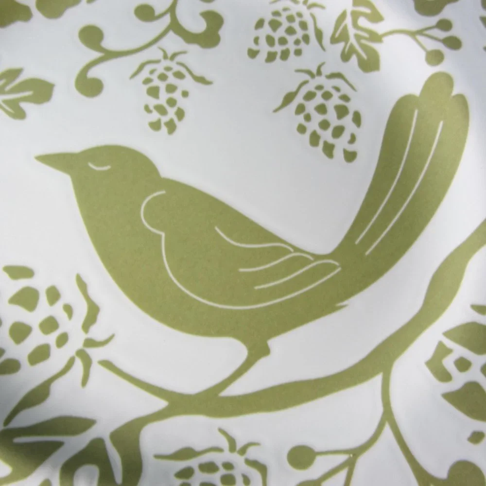 3 for $40 - Pier 1 sage green bird salad plate (w1411)